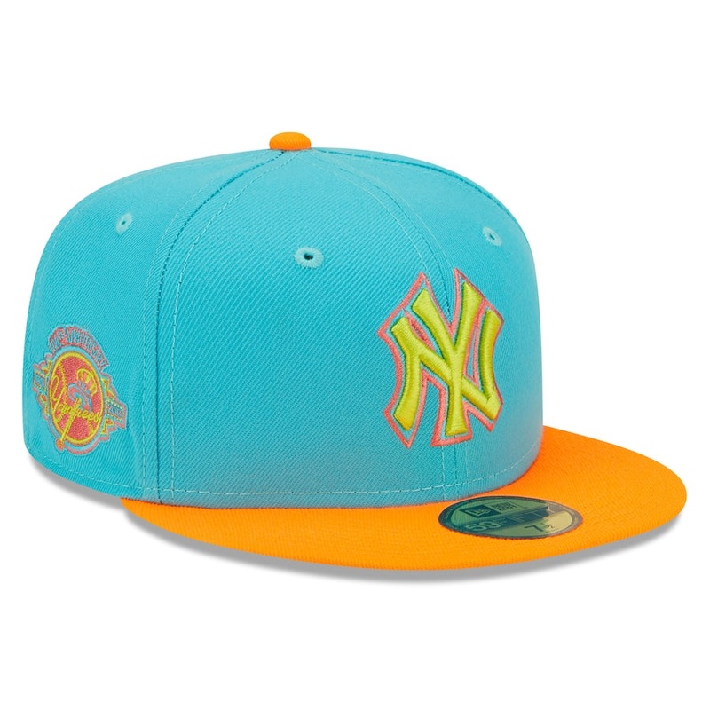 New Era New York Yankees Blue/Orange Vice Highlighter 59FIFTY Fitted Hat