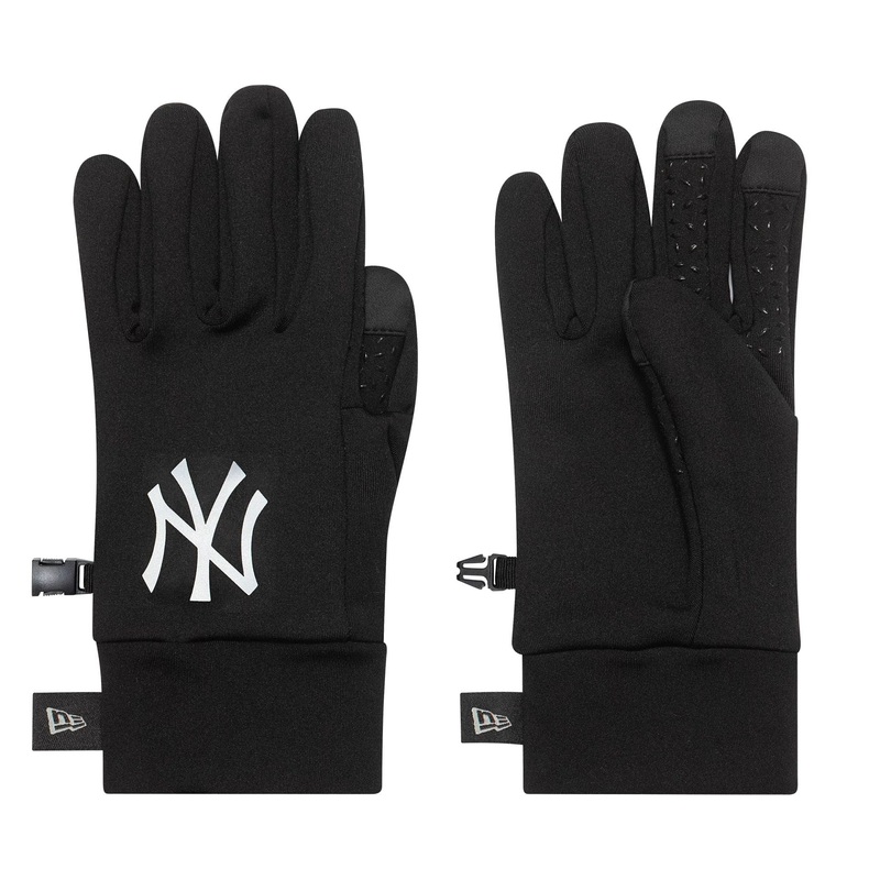 New York Yankees MLB Print Black Etouch Gloves S