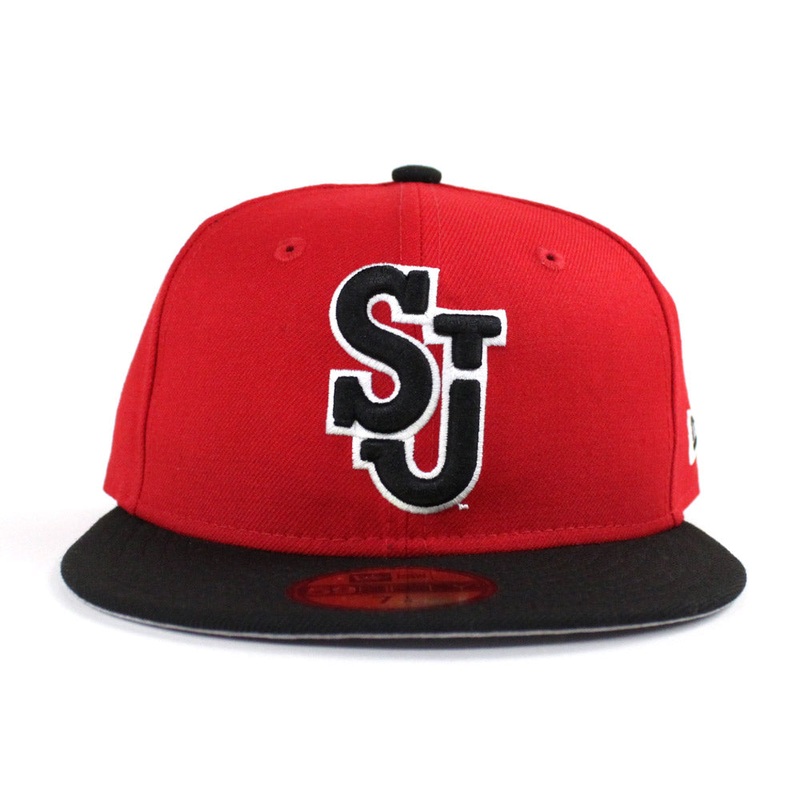 St Johns University New Era 59FIFTY Fitted Hat (NCAA Gray Under Brim) 7