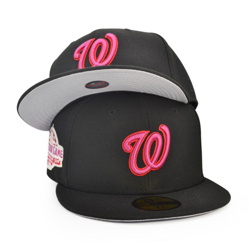 Washington Nationals 2018 ASG Exclusive New Era 59Fifty Fitted Hat  – Black/Berry 6 7/8
