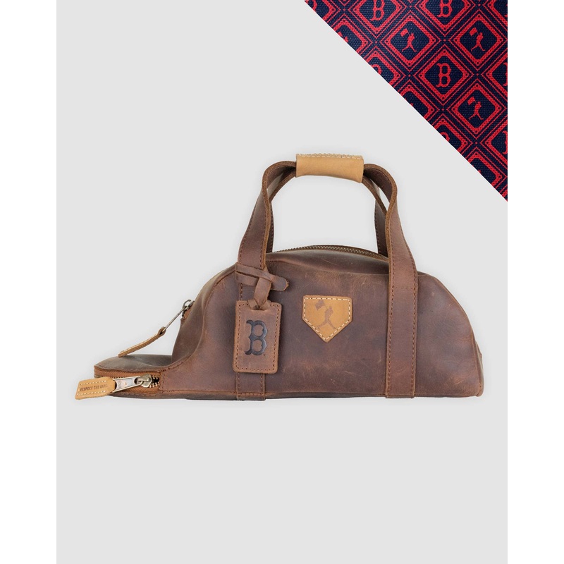 Glove Leather Toiletry Bat Bag – Boston Red Sox