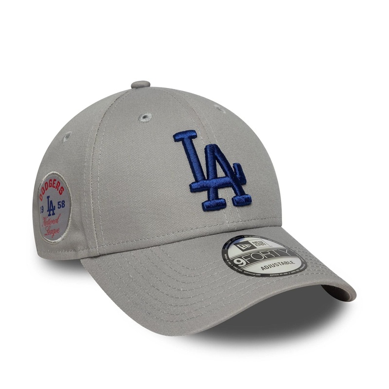 LA Dodgers MLB Side Patch Grey 9FORTY Adjustable Cap OSFM