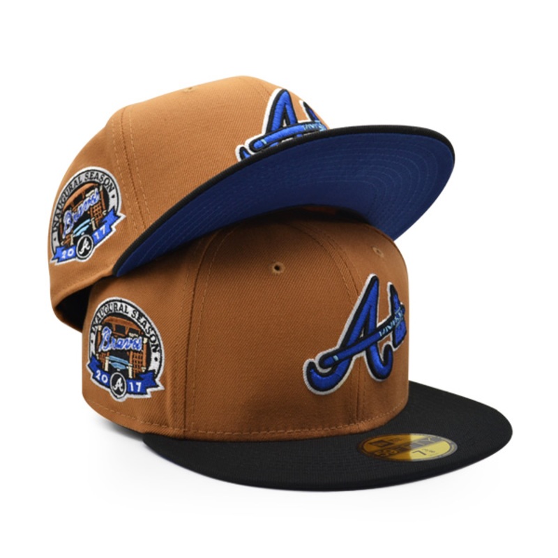 New Era Atlanta Braves Bronze/Blackberry 2017 Inaugural Season 59FIFTY Fitted Hat