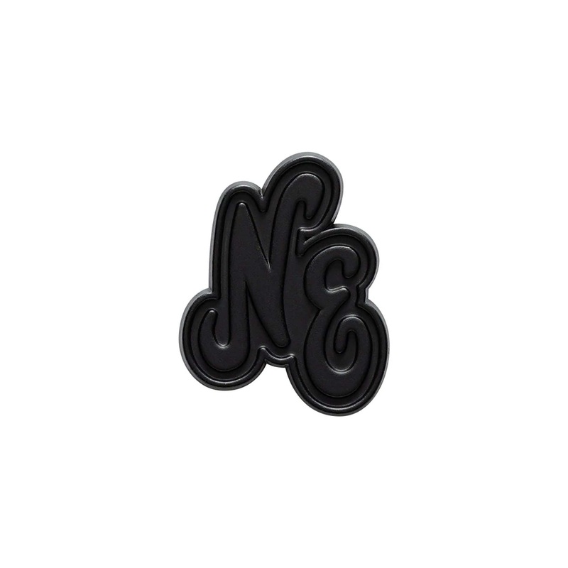New Era Script Heritage Connect Black Pin Badge OSFM