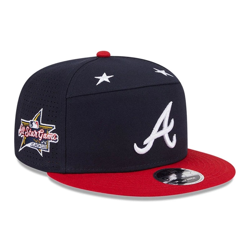 Atlanta Braves MLB 2025 All Star Game Navy 9FIFTY Split Panel Snapback Adjustable Cap OSFM