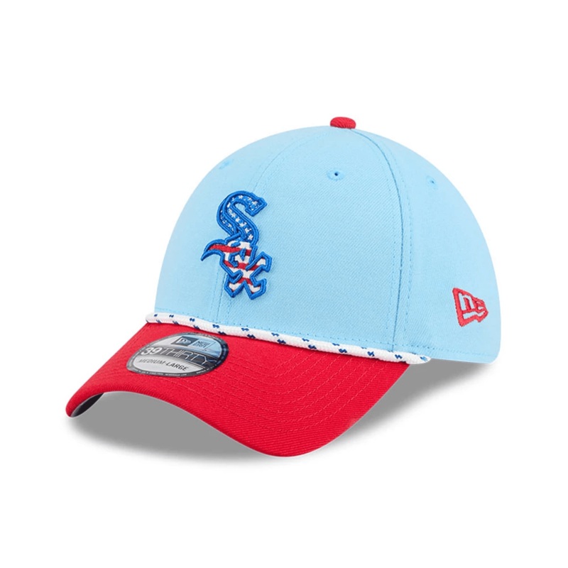 Chicago White Sox MLB 4th Of July Blue 39THIRTY Stretch Fit Cap S-M