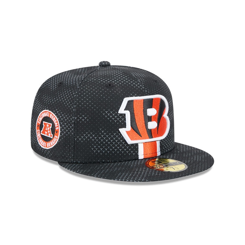 Cincinnati Bengals New Era 2024 Sideline 59FIFTY Fitted Hat – Black 6 7/8