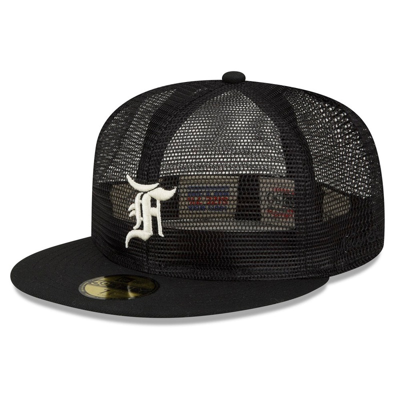Detroit Tigers 59FIFTY Mesh Fear of God Black Cap 6-7/8