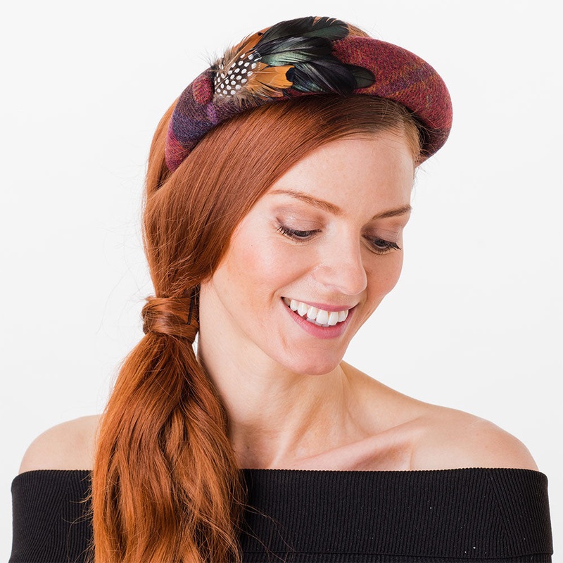 Failsworth Hats British Wool Sandown Headband – Rust-Multi 1-Size