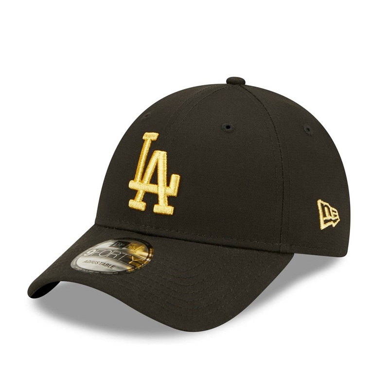 Los Angeles Dodgers 9FORTY Metallic Black Cap One Size