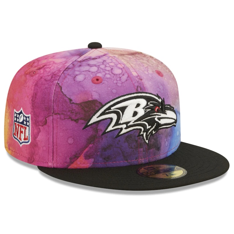 New Era Baltimore Ravens NFL Crucial Catch 2022 Ink Dye 59FIFTY Fitted Hat