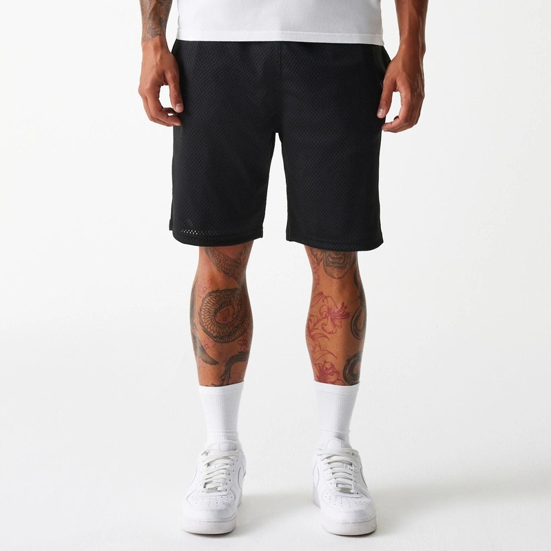 New Era Black Mesh Shorts XS