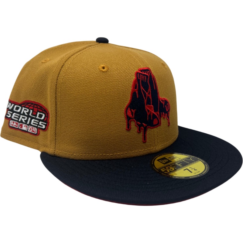 New Era Boston Red Sox 2004 World Series “Bloody Socks” Panama Tan 59FIFTY Fitted Hat