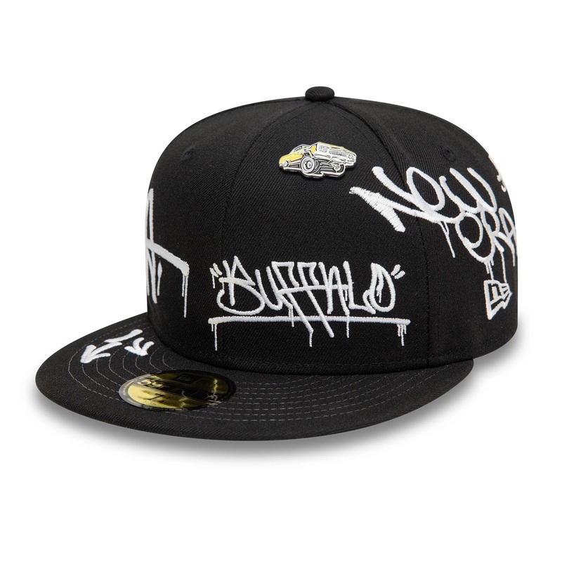 New Era Graphic Black 59FIFTY Fitted Cap 6 7/8