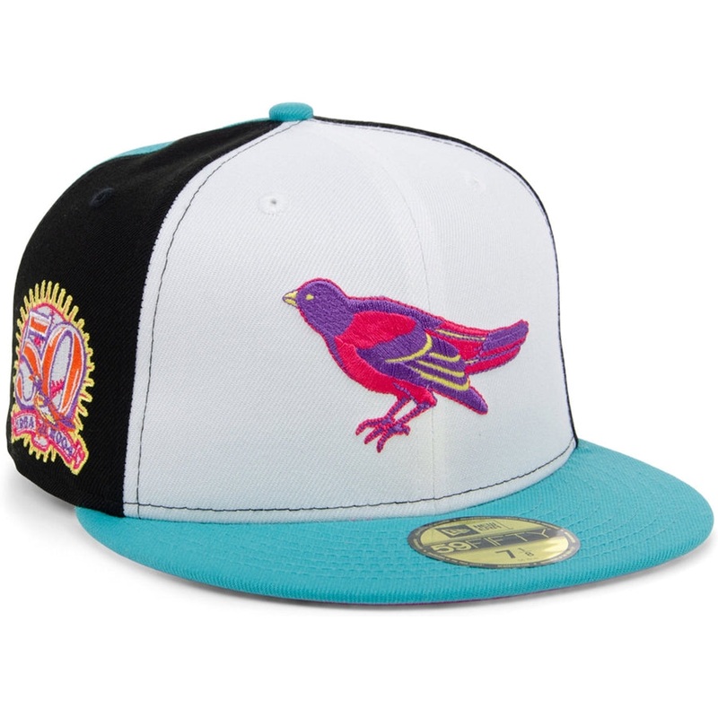 New Era x Lids HD  Baltimore Orioles Sugar Skull Pinwheel 2022 59FIFTY Fitted Cap