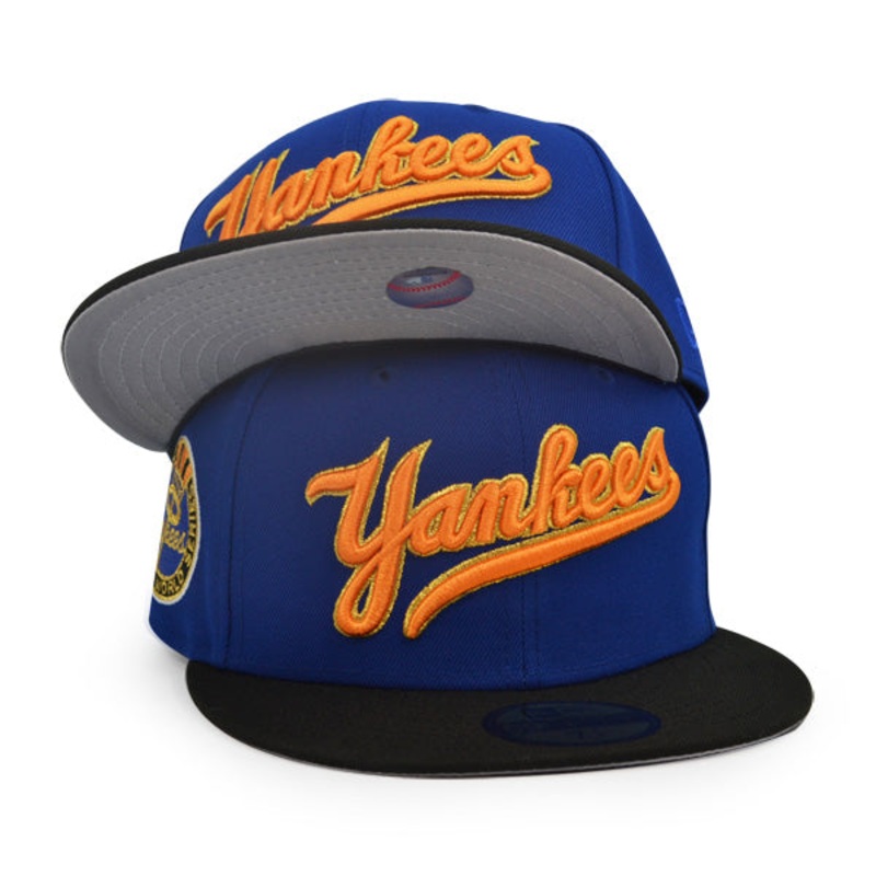 New York Yankees 1962 WORLD SERIES Exclusive New Era 59Fifty Fitted Hat – Light Royal/Black 6 7/8