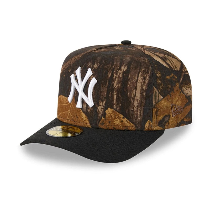 New York Yankees MLB Ripstop Camo Assorted Print 59FIFTY A-Frame Fitted Cap 6 7/8