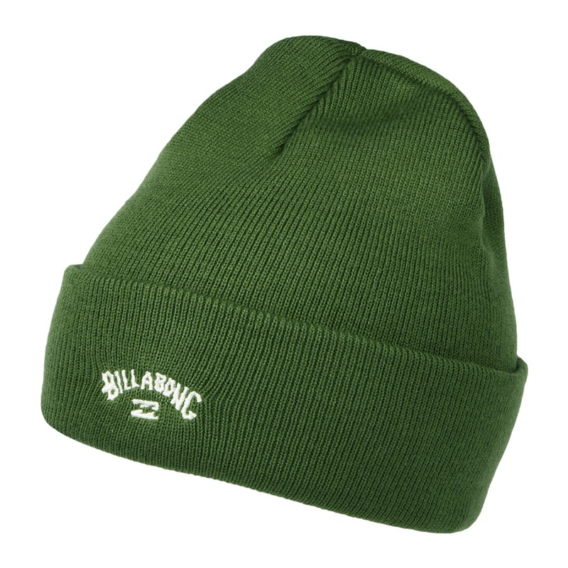 Billabong Hats Arch Cuffed Beanie Hat – Olive 1-Size