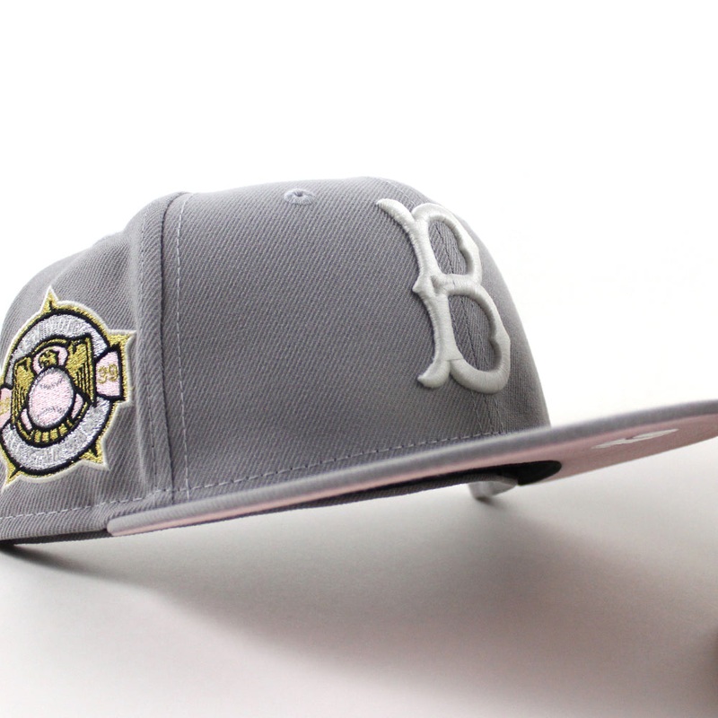 BROOKLYN DODGERS  New Era 59Fifty Fitted Hat (Gray Pink Under Brim) 7