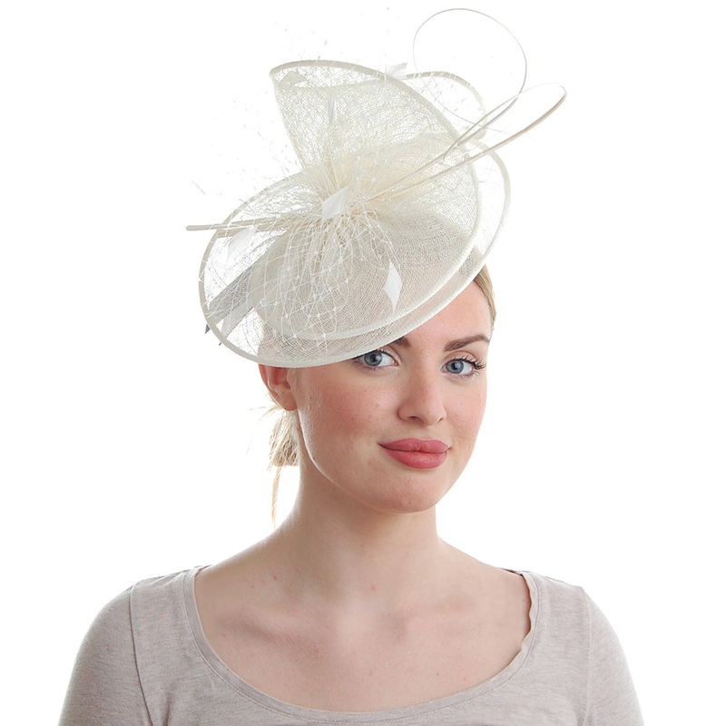 Failsworth Hats Perdita Fascinator – Ivory 1-Size