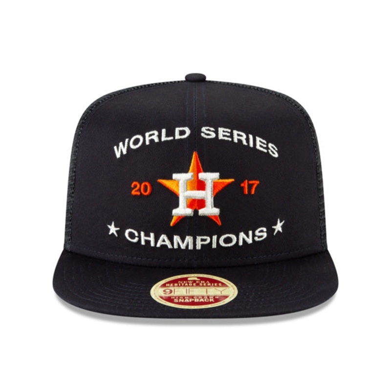 Houston Astros New Era Vintage Trucker Champions Series 9Fifty Snapback Mesh Hat – Navy