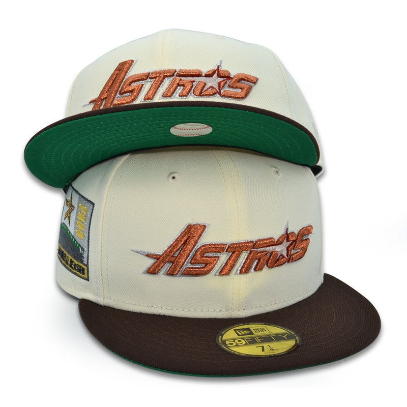 Houston Astros “TRILLSTROS” Exclusive New Era 59Fifty Fitted Hat -Chrome/Burntwood 6 7/8