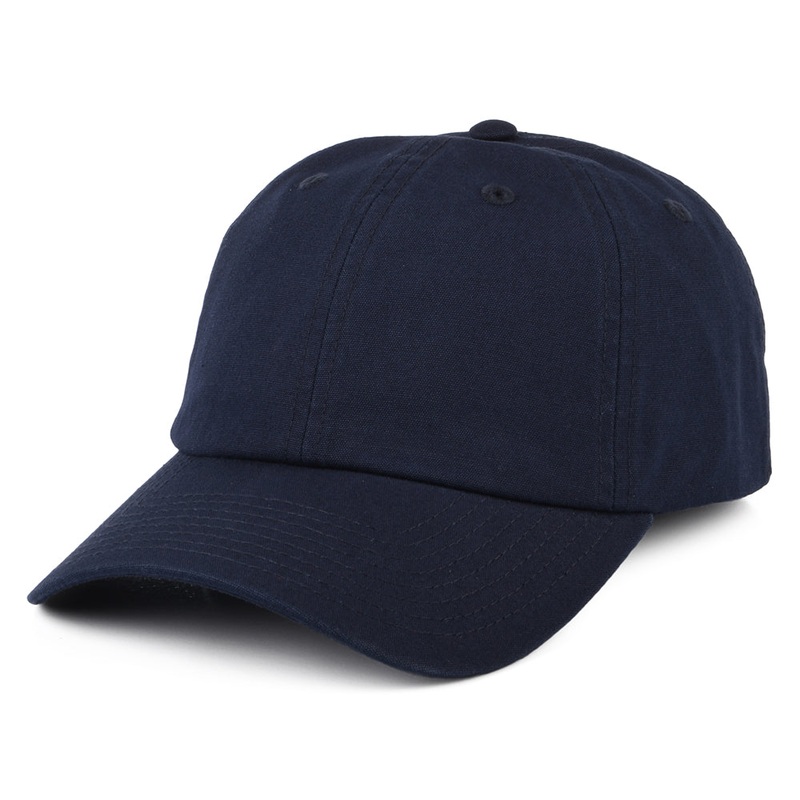 Hurley Hats Blank Canvas Baseball Cap – Navy Blue Adjustable