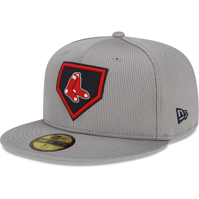 New Era Boston Red Sox Gray Clubhouse 2022 59FIFTY Fitted Hat