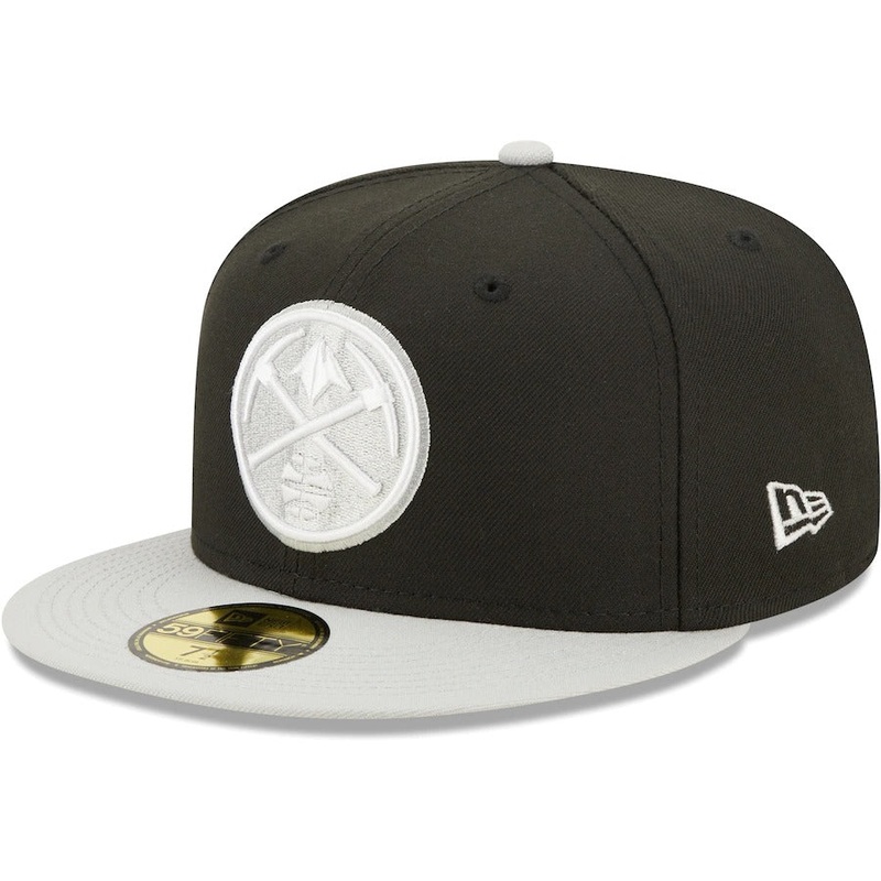 New Era Denver Nuggets Black/Gray Two-Tone Color Pack 59FIFTY Fitted Hat
