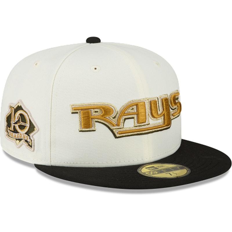 New Era Just Caps Chrome Black Tampa Bay Rays 59FIFTY Fitted Hat