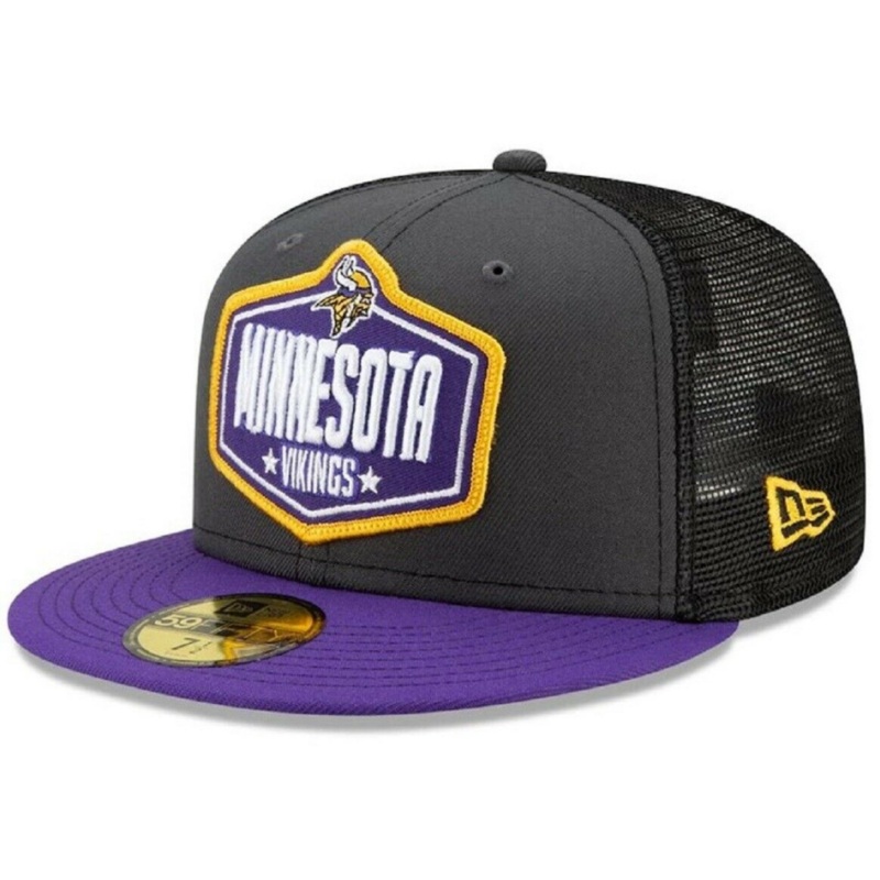 New Era Minnesota Vikings NFL Draft 2021 59FIFTY Fitted Hat
