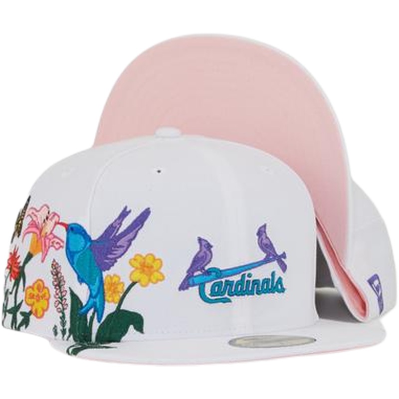 New Era St. Louis Cardinals “White Blooming” Pink Undervisor 59FIFTY Fitted Hat