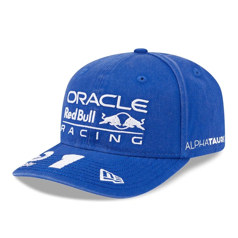 Red Bull Racing Max Verstappen Brazil Race Special Blue 9SEVENTY Stretch Snap Adjustable Cap OSFM