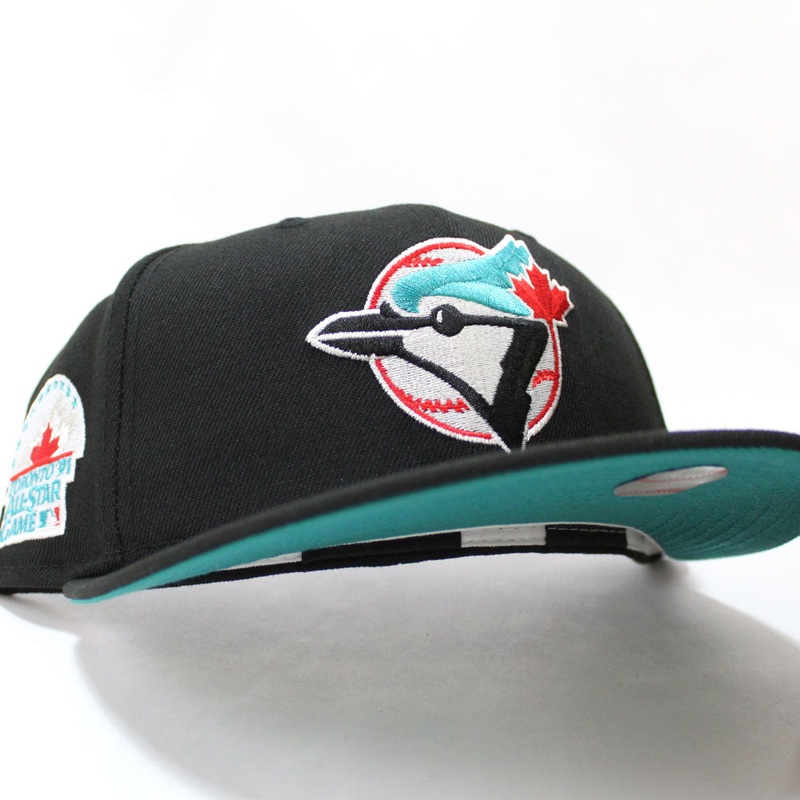 Toronto Blue Jays 1991 All Star Game New Era 59Fifty Fitted Hat (Black Teal Under Brim) 7