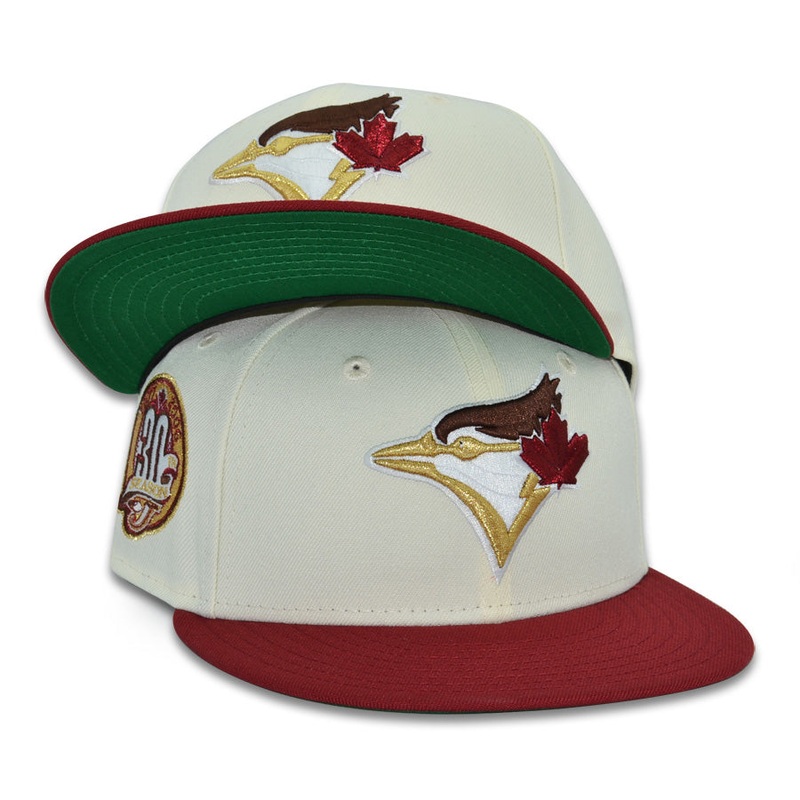 Toronto Blue Jays “THE RED LEAF” Exclusive New Era 59Fifty Fitted Hat – Chrome/Brick 6 7/8