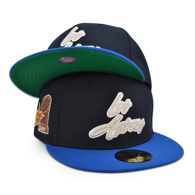 Houston Astros “THE CHAMPS” Exclusive New Era 59Fifty Fitted Hat – Navy/Blue Azure 6 7/8