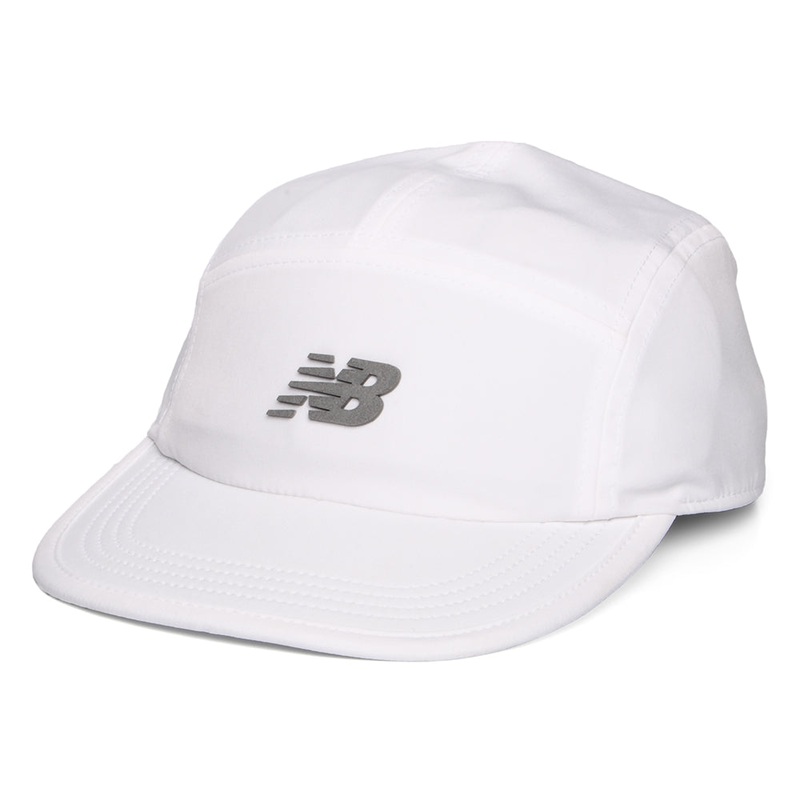 New Balance Hats Womens Performance 5 Panel Cap – White Adjustable