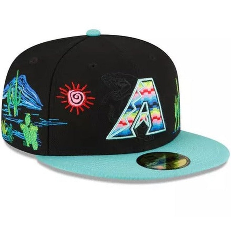 New Era Arizona Diamondbacks ‘Neon Desert’ Serape Undervisor 59FIFTY Fitted Hat