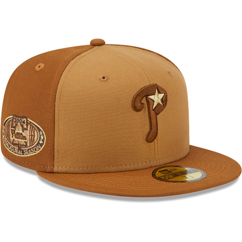 New Era Philadelphia Phillies Tri-Tone Brown 2023 59FIFTY Fitted Hat