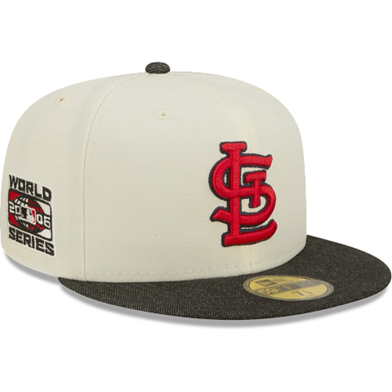New Era St. Louis Cardinals Black Denim 2022 59FIFTY Fitted Hat