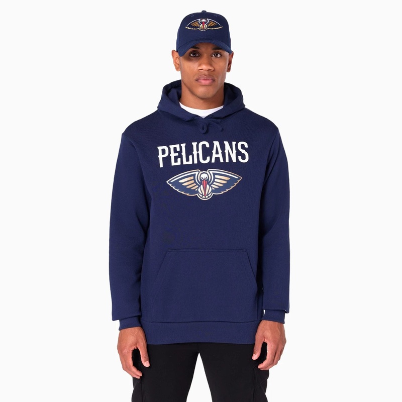 New Orleans Pelicans NBA Navy Pullover Hoodie XS