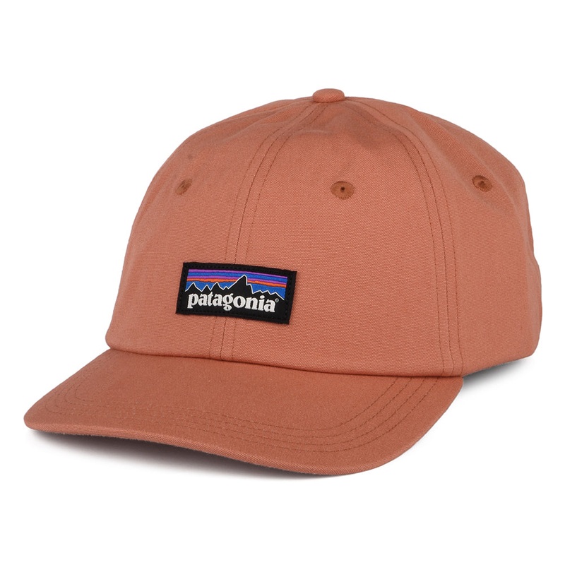 Patagonia Hats P-6 Label Trad Organic Cotton Baseball Cap – Coral Adjustable