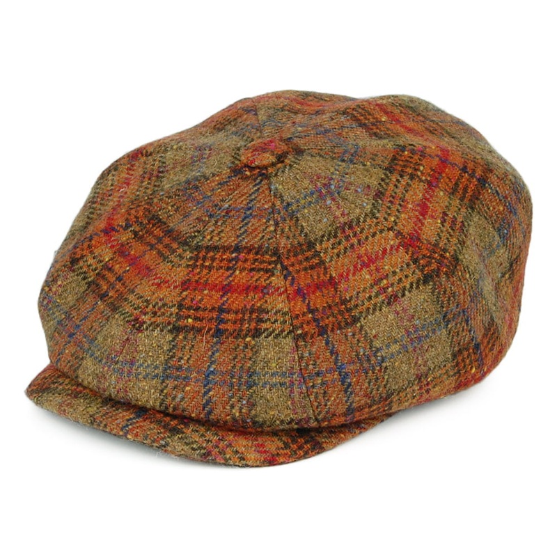 Stetson Hats Hatteras Prince of Wales Check Lambswool Newsboy Cap – Autumn 55