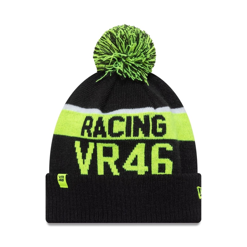 VR46 Black Sport Knit Beanie Hat OSFM