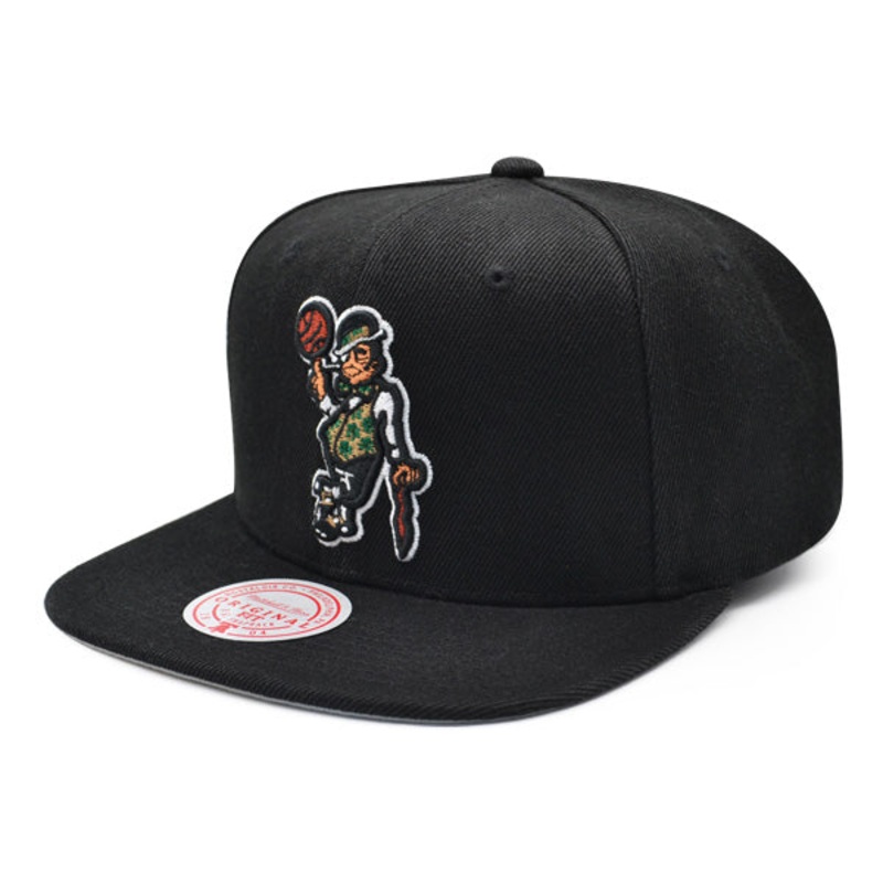 Boston Celtics NBA Mitchell & Ness GOT GAME Snapback Hat – Black/Gray Bottom