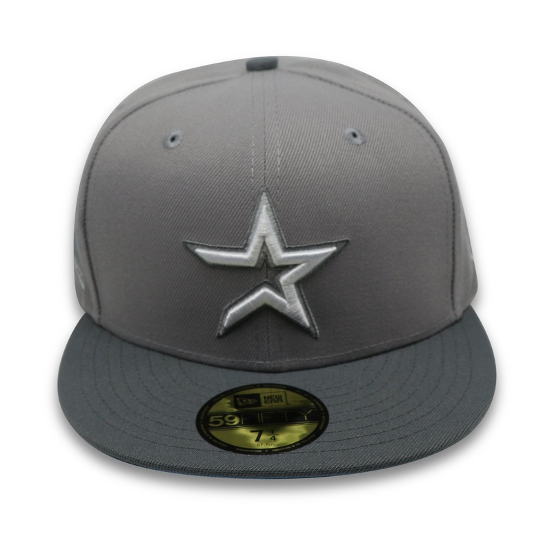 HOUSTON ASTROS (GREY) (2000 INAUGURAL SEASON) NEW ERA 59FIFTY FITTED (SKY BLUE UNDER VISOR) (S) 67/8