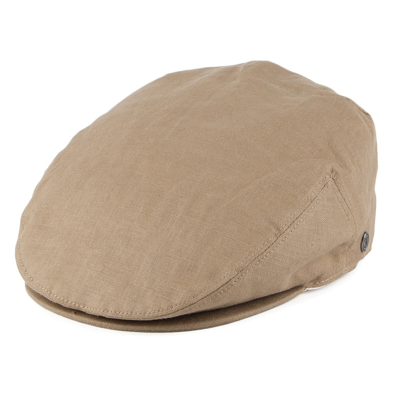 Jaxon & James Linen Flat Cap – Camel S