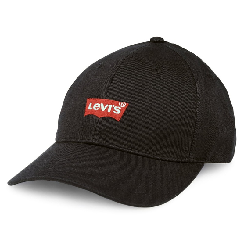 Levi’s Hats Mid Batwing Flexfit Baseball Cap – Black Adjustable