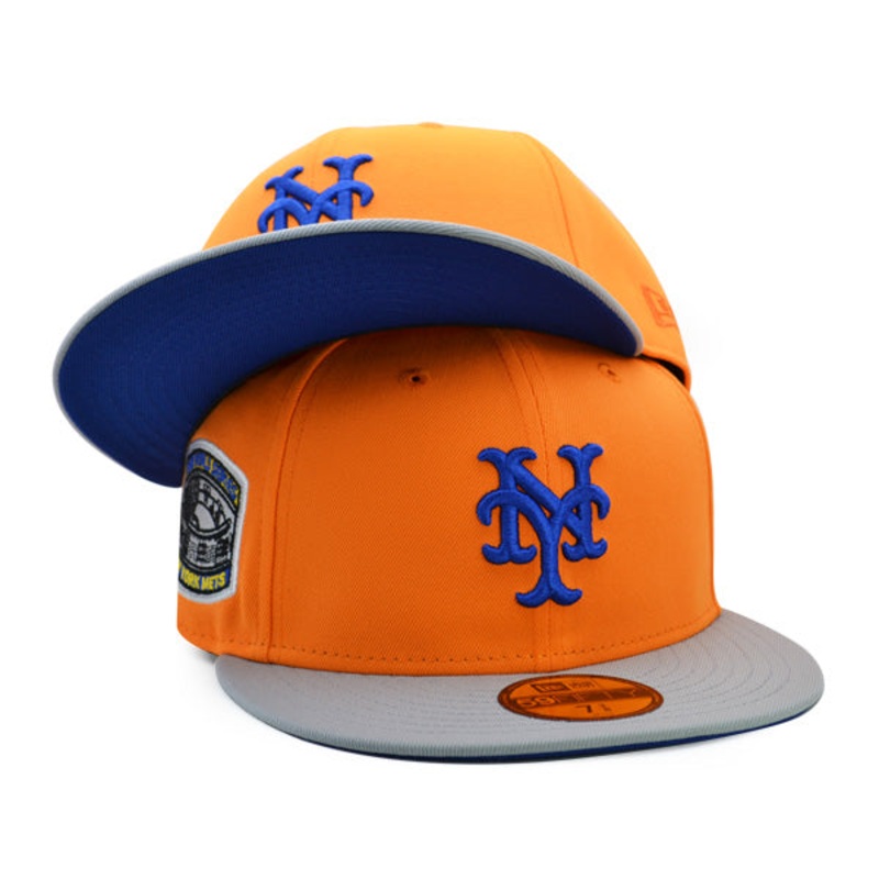 New York Mets 1969 WORLD SERIES Exclusive New Era 59Fifty Fitted Hat – Orange Pop/Gray 7