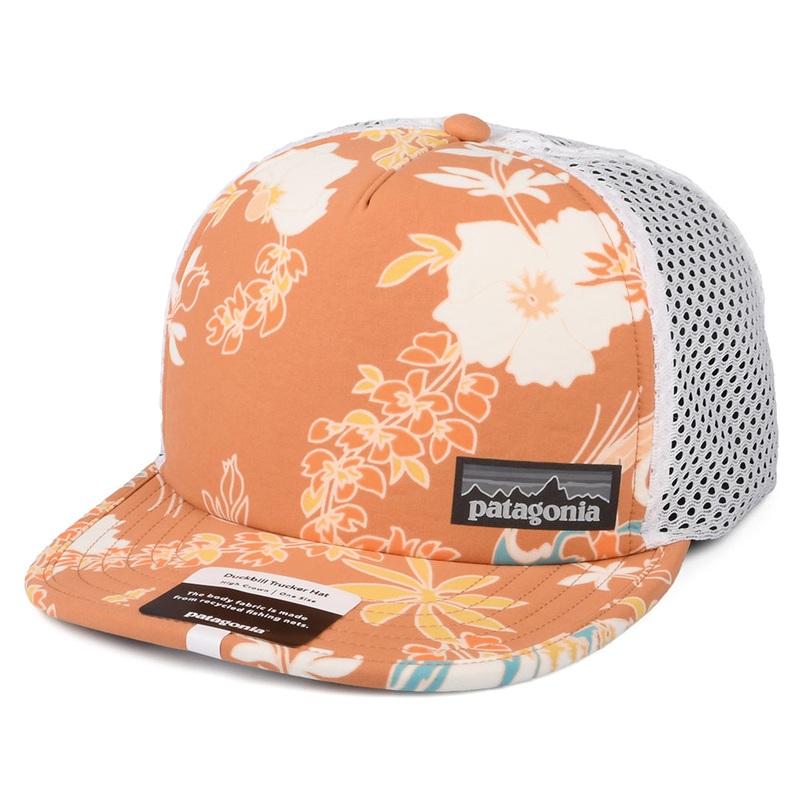 Patagonia Hats Climb Hike Surf Duckbill Trucker Cap – Peach Adjustable